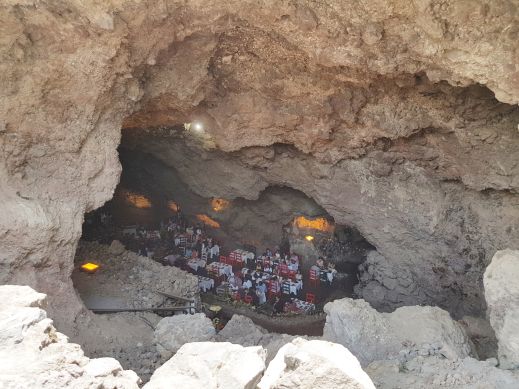 Lunch in a cave, Teotihuacan